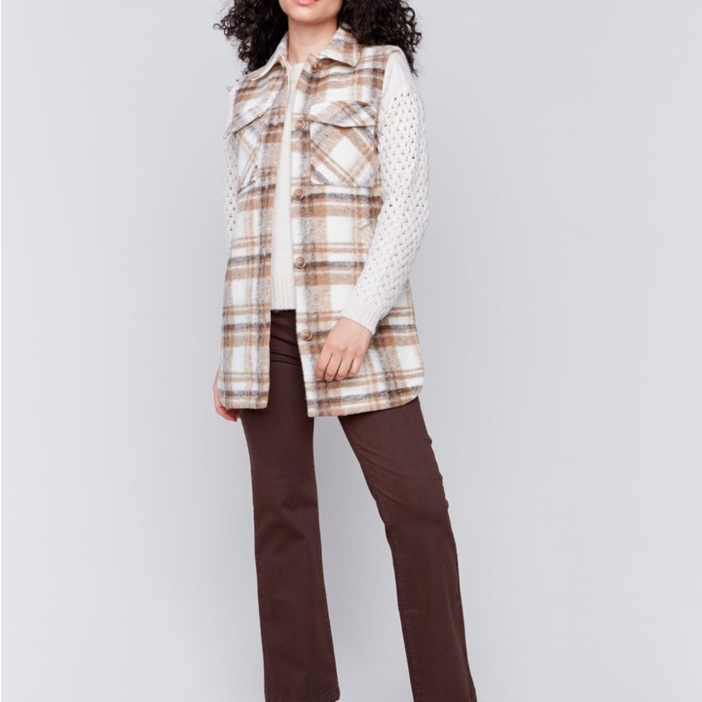 PLAID VEST by Charlie B